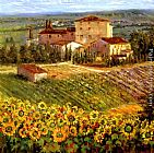 Michael Longo Famous Paintings - Provencal Village III